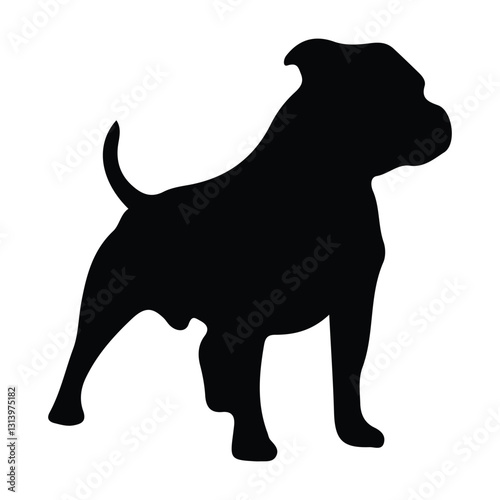 short legged dog silhouette