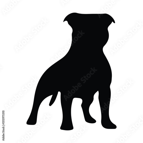 short legged dog silhouette