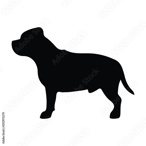 short legged dog silhouette