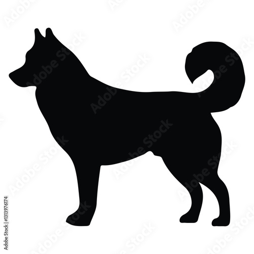 short legged dog silhouette