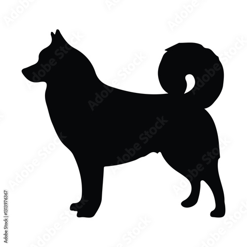 short legged dog silhouette
