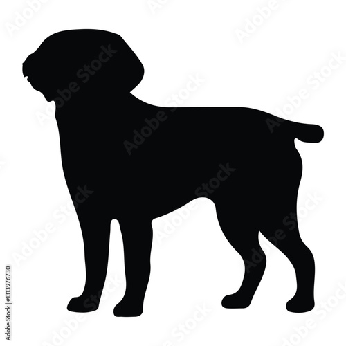 short legged dog silhouette