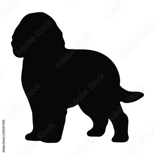 short legged dog silhouette