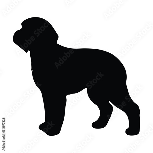 short legged dog silhouette