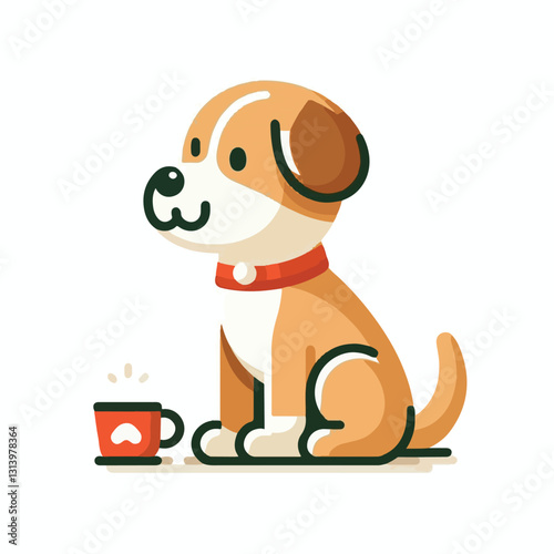 pet, happy, animal, dog, cute, puppy, domestic, adorable, portrait, canine, isolated, breed, looking, purebred, white, sitting, background, doggy, friendly, young, friendship, playful, mammal, pedigre