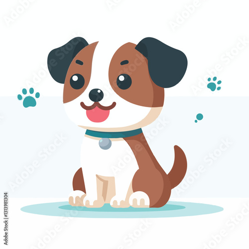happy, animal, dog, pet, cute, adorable, puppy, domestic, portrait, canine, isolated, breed, purebred, background, sitting, looking, white, playful, doggy, friendly, young, fun, white background, beau