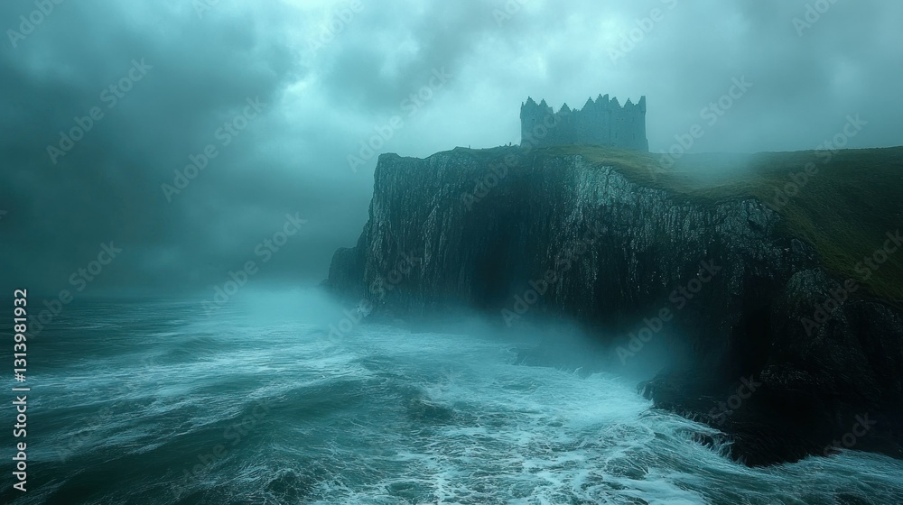 Stormy Seas, Clifftop Castle