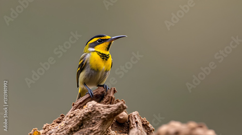 Yellow throated miner