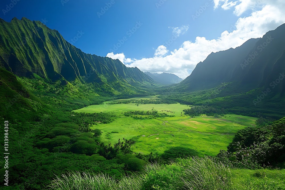 Fototapeta premium mountain landscape with blue sky
