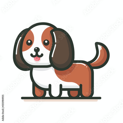 happy, animal, dog, pet, cute, adorable, puppy, domestic, portrait, canine, isolated, breed, purebred, background, sitting, looking, white, playful, doggy, friendly, young, fun, white background, beau