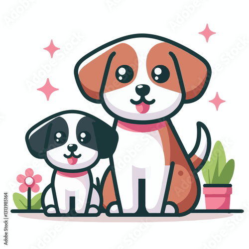 happy, animal, dog, pet, cute, adorable, puppy, domestic, portrait, canine, isolated, breed, purebred, background, sitting, looking, white, playful, doggy, friendly, young, fun, white background, beau