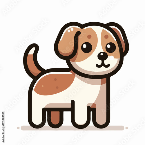 happy, animal, dog, pet, cute, adorable, puppy, domestic, portrait, canine, isolated, breed, purebred, background, sitting, looking, white, playful, doggy, friendly, young, fun, white background, beau