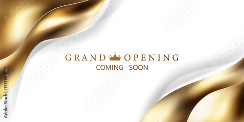 Design your luxurious opening card, beautiful business banner vector.