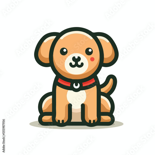 happy, animal, dog, pet, cute, adorable, puppy, domestic, portrait, canine, isolated, breed, purebred, background, sitting, looking, white, playful, doggy, friendly, young, fun, white background, beau