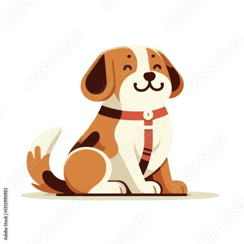 happy, animal, dog, pet, cute, adorable, puppy, domestic, portrait, canine, isolated, breed, purebred, background, sitting, looking, white, playful, doggy, friendly, young, fun, white background, beau
