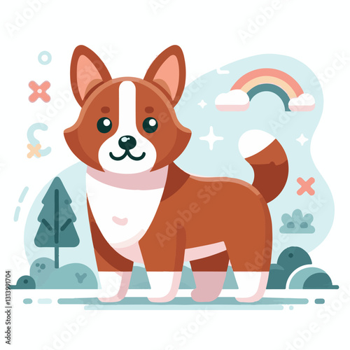 happy, animal, dog, pet, cute, adorable, puppy, domestic, portrait, canine, isolated, breed, purebred, background, sitting, looking, white, playful, doggy, friendly, young, fun, white background, beau