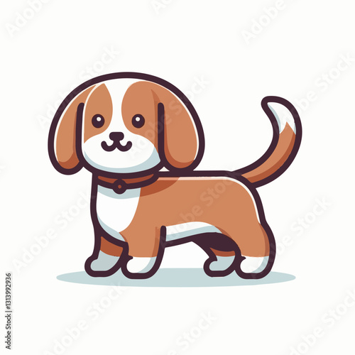 happy, animal, dog, pet, cute, adorable, puppy, domestic, portrait, canine, isolated, breed, purebred, background, sitting, looking, white, playful, doggy, friendly, young, fun, white background, beau
