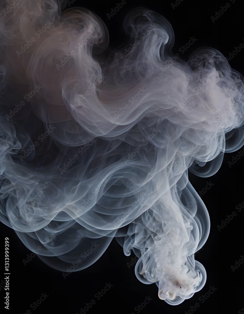 smoke effect isolated on a black background smoke effect isolated on a black background