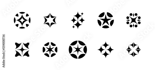 Simple icon illustration of a star. Vector