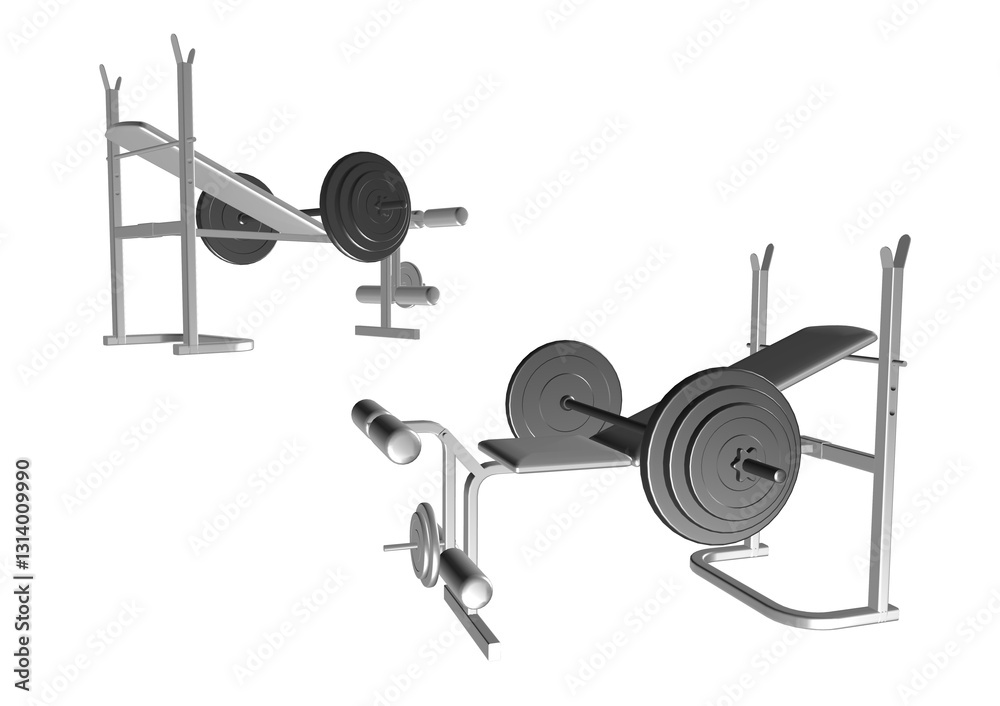 Fototapeta premium siłownia, ćwiczenia, przyrząd, fitness