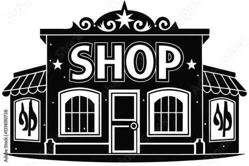 Store locator vector silhouette