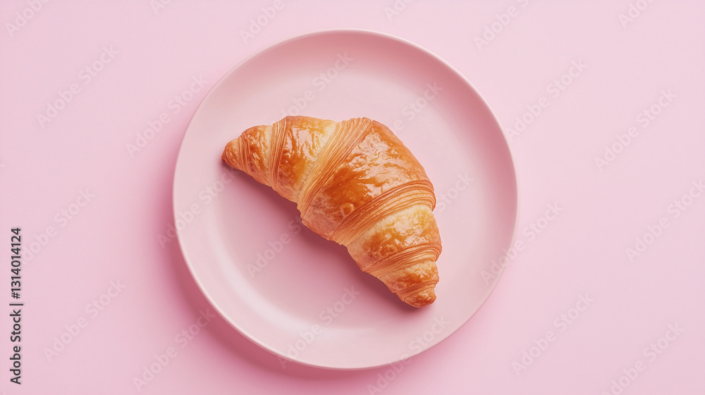 Golden Croissant on Pink Plate – Minimalist Food Photography
Golden Croissant on Pink Plate – Minimalist Food Photography