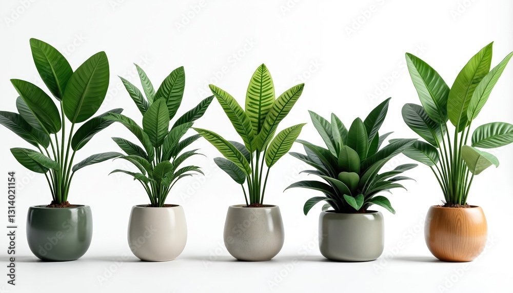Artificial plants row isolated on white background. Houseplants, green plants, evergreen bushes in pots. Interior decor elements, potted fake flora, plants composition, office decoration with palms, Artificial plants row isolated on white background. Houseplants, green plants, evergreen bushes in pots. Interior decor elements, potted fake flora, plants composition, office decoration with palms,