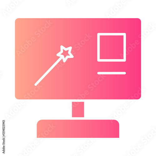 photo editing gradient icon