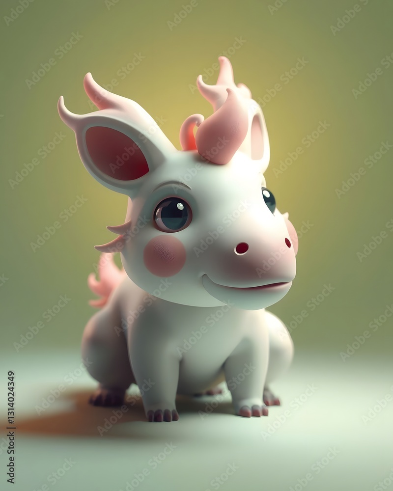Whimsical 3D Animal Render Whimsical 3D Animal Render