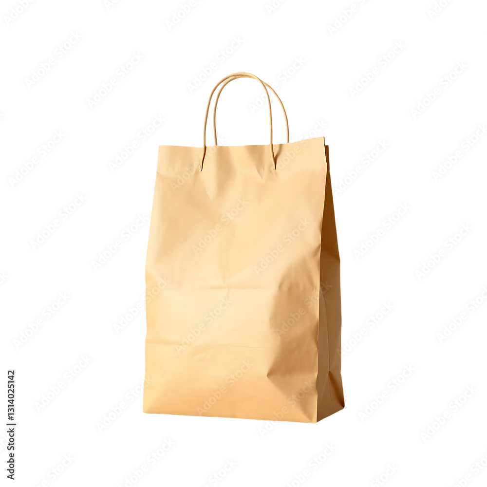 brown paper shopping bag isolated on transparent background Generative Ai.
brown paper shopping bag isolated on transparent background Generative Ai.