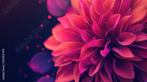 Vibrant Close-Up of Blossoming Pink and Purple Flower Petals