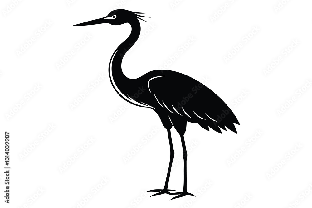 Obraz premium Heron Bird Logo Vector