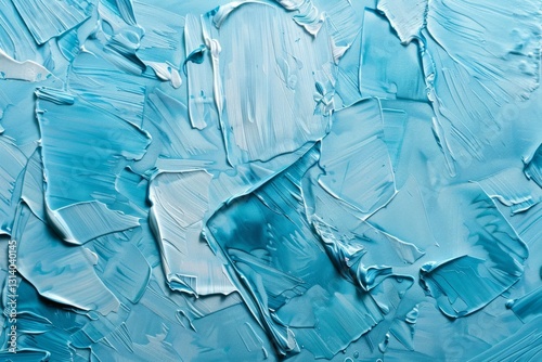 Wallpaper Mural Photo of Many rough light blue smears of acrylic oil paint on flat surface. Background texture for backdrops or mapping Torontodigital.ca