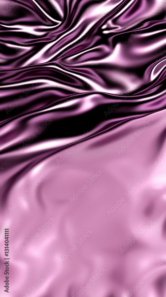 Fototapeta premium Abstract Silk Texture Illustration in Tones of Mauve and Silver a Digital Fluid Art Design