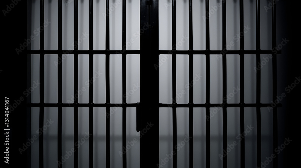 Prison bar isolated on white background. Jail bars Prison bar isolated on white background. Jail bars