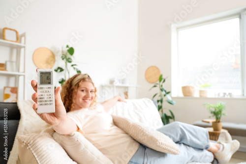 Smiling young woman relaxin...