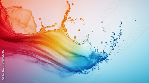Wallpaper Mural graphic background with a splash of different colors Torontodigital.ca