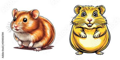 Cute Hamsters in Fun Poses