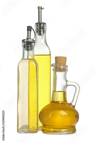Wallpaper Mural Oil and vinegar in bottles isolated on white Torontodigital.ca