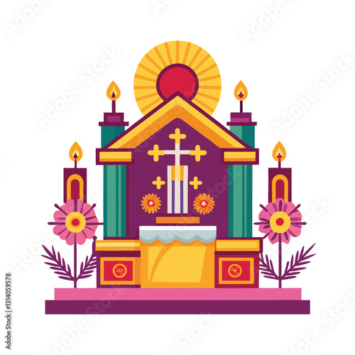 Corpus Christi Concept Vector Illustration