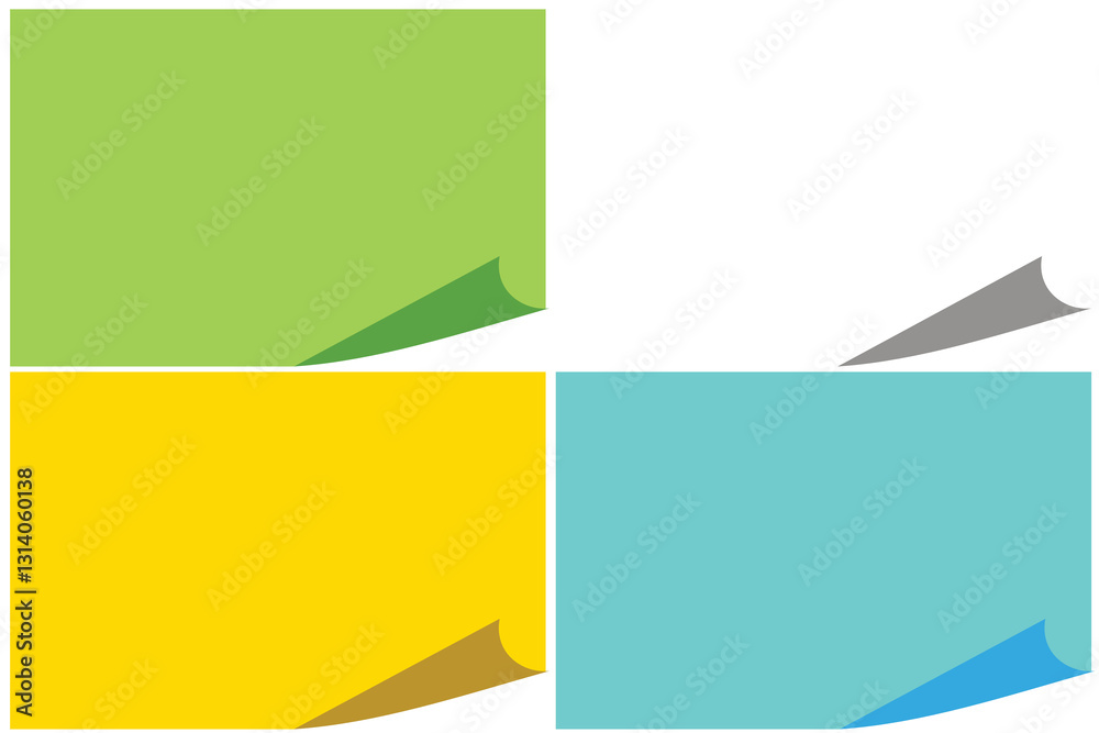 Obraz premium めくるメモ帳 セット