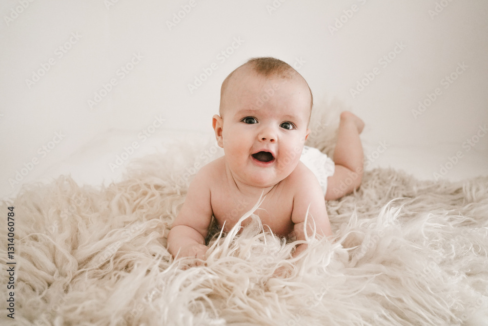 Neutral Soft Light Aesthetic Photo of a Baby in Natural Light Neutral Soft Light Aesthetic Photo of a Baby in Natural Light