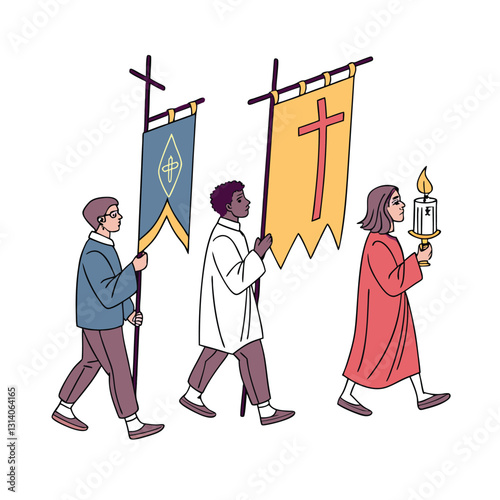 Corpus Christi Concept Vector Illustration