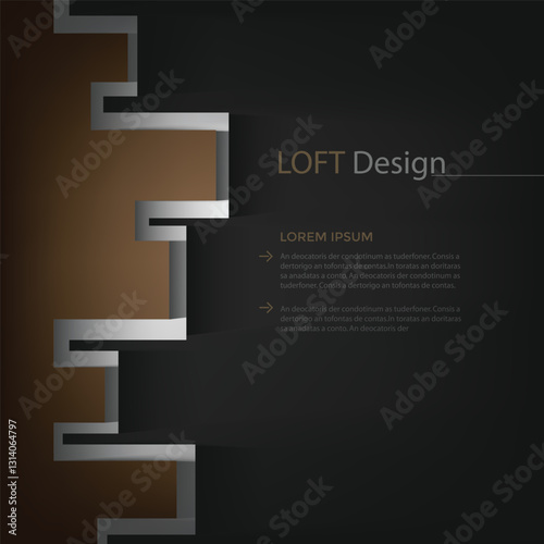 Vector background with spaces for text design
