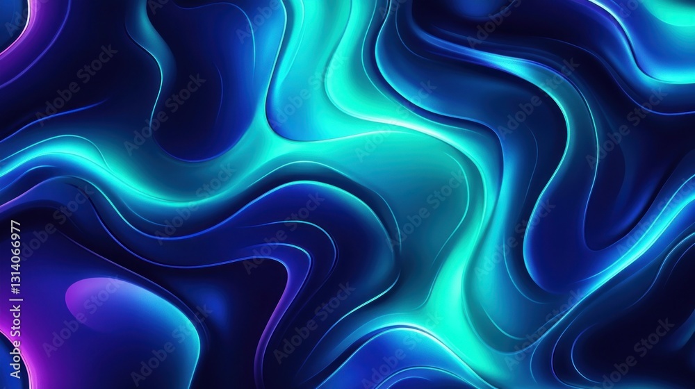 Swirling abstract waves of color create a luminous vibrant pattern Swirling abstract waves of color create a luminous vibrant pattern