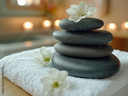 Entspannendes Spa-Erlebnis mit heißen Steinen