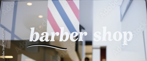 Promotional Image for a Barber Shop with Text Highlighting 'Barber Shop'