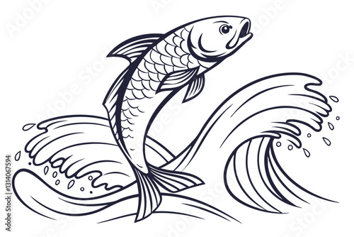 black and white fish