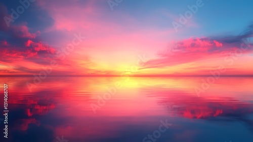 Stunning Sunset Over Tranquil Waters