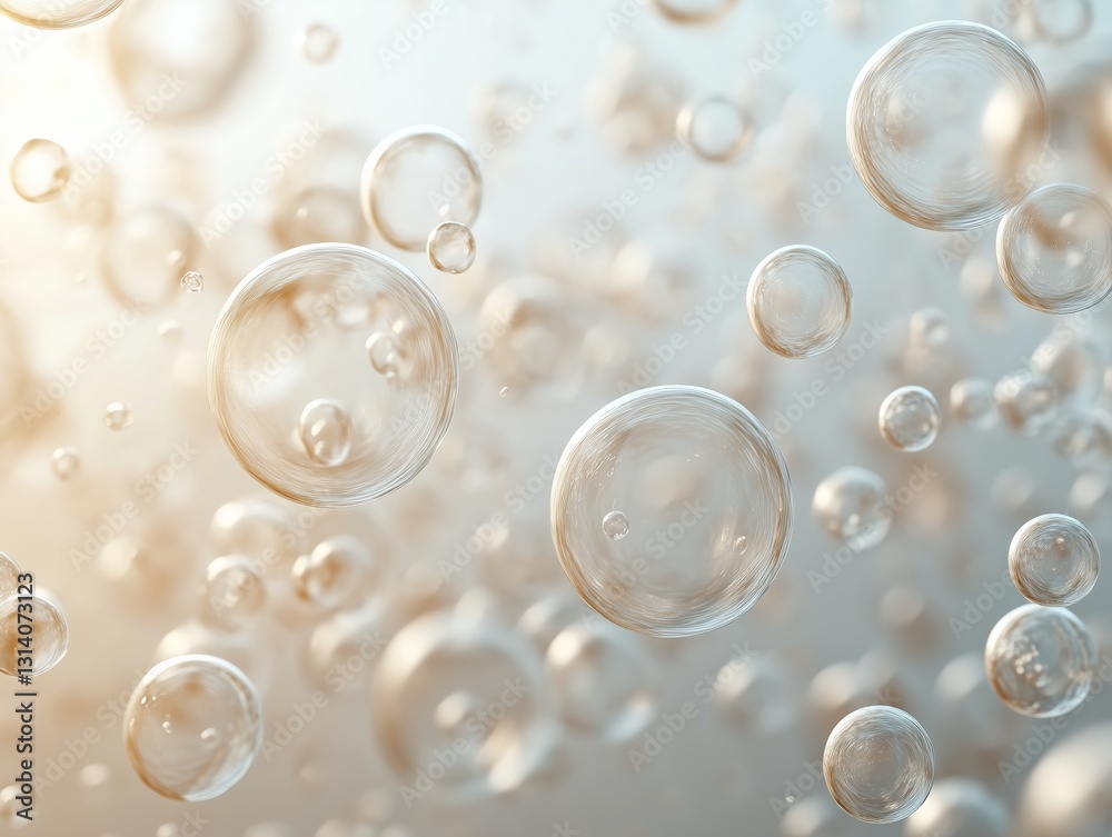 Fototapeta premium A high-resolution 3D-rendered scientific visualization of vesicles suspended in a dynamic cellular environment. 